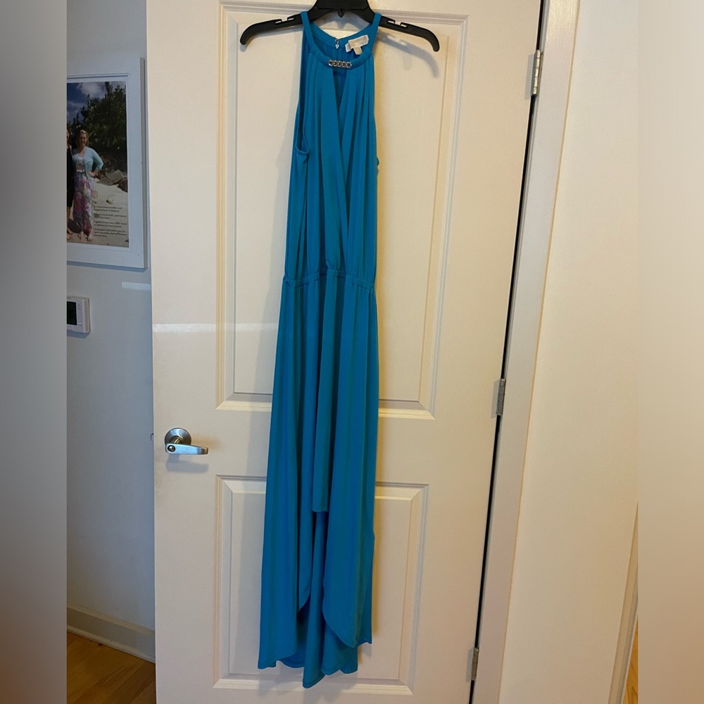 SOLD NWOT size M coastal blue michael kors high low dress